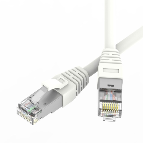 Патч-корд экранированный SLIM CAT6A S/FTP 4х2, 28 AWG, LSZH, белый, 0,2м | код RN6ASF4502WH-28 | DKC