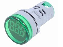 Индикатор тока AD-22 (LED) d22мм зеленый IP54 HLT | код 085-06-257 | HLT