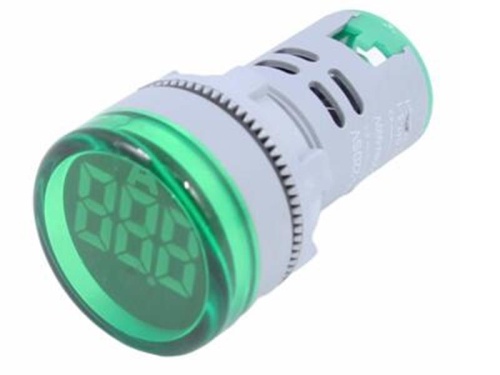 Индикатор тока AD-22 (LED) d22мм зеленый IP54 HLT | код 085-06-257 | HLT