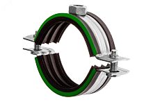 Хомут сантехнический Mayer д/труб 8'(207-219мм) гайка М10 и уплотн. с зел.полосой | код 10 0800 1 | MAYER,МАЙЕР
