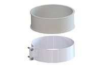 Хомут d 100 мм с уплотнением и винтами | код 01.01.001.200 | УТДК