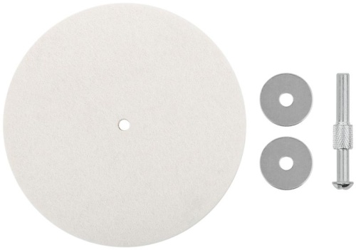 Круг полировальный фетровый со штифтом 115мм FIT 38703 фото 2