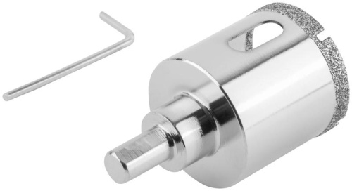 Коронка кольцевая по керамограниту, камню и кафелю алмазная с центровочным сверлом 40х67 мм | код 16218 | FIT фото 5