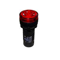 Зуммер с подсветкой, 80дБ, красный, 24V AС/DC, IP65, пластик MT22-SM24E | код 137328| MEYERTEC
