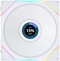 Вентилятор для корпуса Lian-Li Uni Fan TL 140 LCD ARGB 140х140x28 белый 7-pin 28.5дБ (G99.14TLLCD1W.00) Ret | код 2008920 | LIAN-LI