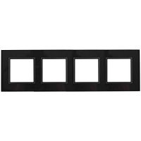Рамка 4-м 14-5104-05 стекло Elegance черный+антрацит ЭРА Б0034528