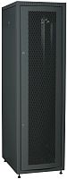 ITK Шкаф сетевой напольный LINEA E 42U 600х800мм перфорированная передняя дверь задняя металлическая черный | код LE05-42U68-PM | IEK