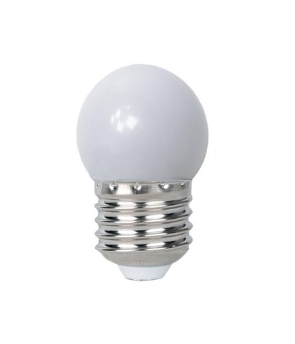 Лампа светодиодная LED 1Вт E27 3000K шар G45 для Белт лайт 230/50 -40...+50°C | код 5040649 | JazzWay