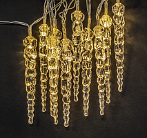 Гирлянда новогодняя светодиодная NGF-D016-10WW-2AA | код 80721 | Navigator Group