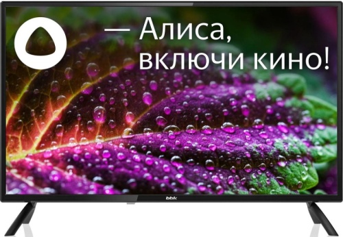 Телевизор LED BBK 32 32LEX-7257/TS2C (B) Яндекс.ТВ черный HD 60Hz DVB-T2 DVB-C DVB-S2 USB WiFi Smart TV (RUS) | код 2000880 | BBK