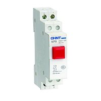 Кнопка модульная NP9-12/2 без подсветки, 1НО+2НЗ, красная(CHINT) | код 584041 | CHINT