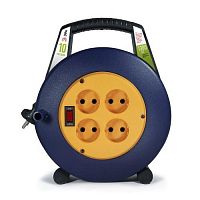 Удлинитель силовой BPx-4-2x0,75-10m в закрытом корпусе без заземления с выключателем 4 розетки 10м ПВС 2x0,75мм2 6А | код Б0052923 | ЭРА