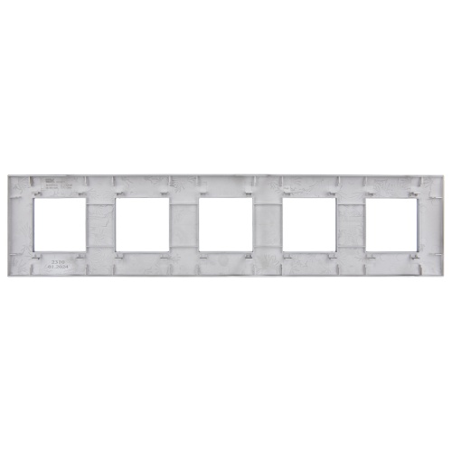SKANDY Рамка 5-мест. SK-F05Gr сер. IEK | код SK-M52-K03 | IEK фото 3