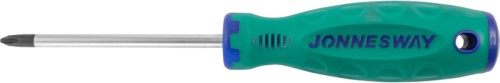 D71P2100 Отвертка стержневая крестовая ANTI-SLIP GRIP, PH2х100 мм | код D71P2100 | JONNESWAY