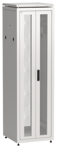 ITK LINEA N 42U 600х600мм распаш. перф. дв. задн. перф. сер. | код LN35-42U66-2PP | ITK by IEK
