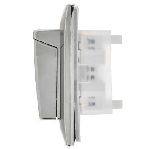 Розетка 2-м SKANDY 16А IP44 с крышкой в сборе SK-R12N никель IEK SK-R26-16-44-K50-F фото 4