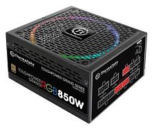 Блок питания Thermaltake ATX 850W Toughpower Grand RGB Sync 80+ gold 24pin APFC 140mm fan color LED 12xSATA Cab Manag RTL | код 1186869 | THERMALTAKE