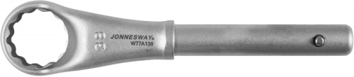 W77A138 Ключ накидной усиленный, 38 мм, d21.5/245 мм | код W77A138 | JONNESWAY