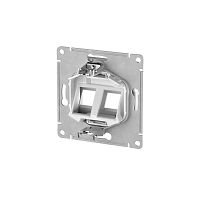 ATLASDESIGN НАКЛАДКА двойная для информационных функций типа Keystone, ШАМПАНЬ | код ATN000590 | Systeme Electric