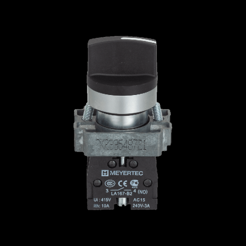 Переключатель на 3 положения с фиксацией, короткая ручка, 2NO, IP67, металл MTB2-BDF33 | код 132663 | MEYERTEC фото 2 Переключатель на 3 положения с фиксацией, короткая ручка, 2NO, IP67, металл MTB2-BDF33 | код 132663 | MEYERTEC фото 2