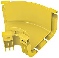 ITK Поворот горизонтальный 45град оптического лотка 120мм | код DS-120-LL23F | IEK