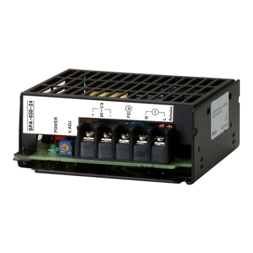Источник питания стабилизированный, 50W, 120х40х97мм, 24VDC, 2.1A, 100-240VAC | код SPA-050-24 | AUTONICS