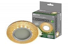 Светильник встраиваемый СВ 03-11 MR16 50Вт G5.3 LED подсветка 3 Вт золото/хром TDM | код SQ0359-0140 | TDM