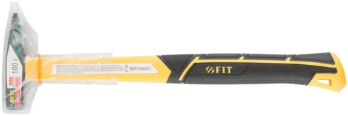 Молоток кованый Профи 100г фибергласовая усилен. ручка FIT 44331 фото 3