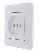 KARINA Розетка б/з керамика белая (10шт/120шт) | код 707-0288-121 | Lezard