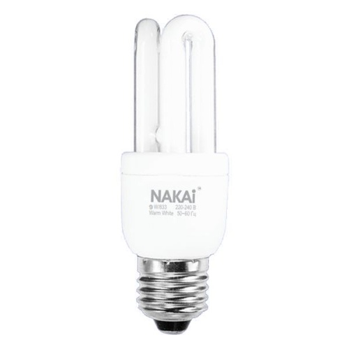 Лампа энергосберегающая (КЛЛ) 3U sup-mini 9Вт 220-230В E14 6100K NAKAI | код 7/789 | NAKAI