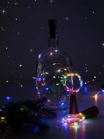 Комплект из 2-х гирлянд Пробки для внутренних помещений IP20 DC-G04-20MS2 мультицветные 20 LED 3xAG13 Jazzway | код 5059689 | JazzWay