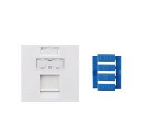 Вставка SIP3-1K-M45-45 45x45 для1 модуля Keystone Jackсо шторкой (SIP3-1K-M45-45) | код 426176 | Hyperline
