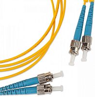 Патч-корд волоконно-оптический (шнур) SM 9/125 (OS2) ST/UPC-ST/UPC 2 мм duplex LSZH 2 м, Hyperline FC-D2-9-ST/UR-ST/UR-H-2M-LSZH-YL | код 238486 | Hyperline