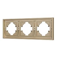 Рамка пластиковая FRM-TENDO-SFPL-3-GD Arlight 054651