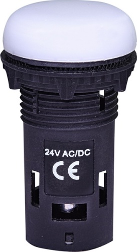 Лампа сигнальная LED матовая ECLI-024C-W 24V AC/DC (белая) | код 004771215 | ETI