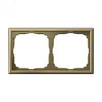 Рамка 2-м ArtGallery зол. | код GAL001602 | Systeme Electric