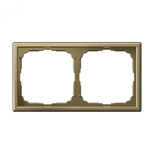 Рамка 2-м ArtGallery зол. | код GAL001602 | Systeme Electric