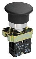 Кнопка управления LAY5-BC21 "Грибок" 1з черная | код BBG70-BC-K02 | IEK