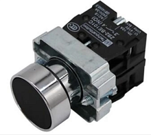 Кнопка BA21 NO 230B IP40 черная HLT | код 085-07-001| HLT