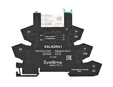 Релейный модуль 1CO, 6A, 24В DC, push-in зажим | код SSL1PRBU | Systeme Electric