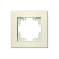 Рамка 1-м Афина сл. кость (ivory) | код A0053-I | Universal
