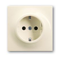 Розетка SCHUKO 16А 250В, серия impuls, цвет слоновая кость 20 EUC-72-500 | код 2CKA002011A6224 | ABB