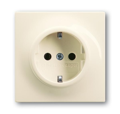 Розетка SCHUKO 16А 250В, серия impuls, цвет слоновая кость 20 EUC-72-500 | код 2CKA002011A6224 | ABB