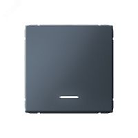 Выключатель 1-кл. ArtGallery (сх. 1а) 10AX с подсветкой механизм грифель | код GAL000713 | Systeme Electric