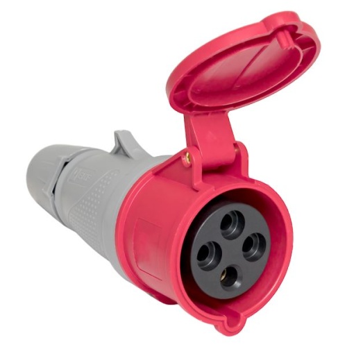 Розетка переносная 224 3P+PE 32А 380В IP44 PROxima | код ps-224-32-380-PRO | EKF фото 2