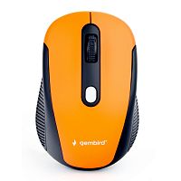 Мышь беспров. Gembird MUSW-420-3, 2.4ГГц, оранжевый,4кн, 1600DPI, блистер | код MUSW-420-3 | Gembird