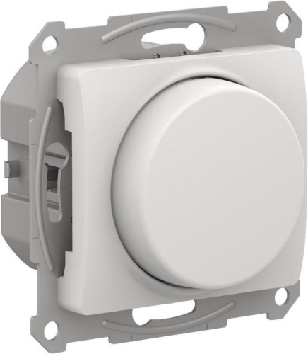 Светорегулятор поворотно-нажимной Glossa 400Вт механизм бел. | код. GSL000123 | Systeme Electric