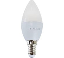 Лампа светодиодная LL-E-C37-5W-230-2,7K-E14 (свеча, 5Вт, тепл., Е14) Eurolux, , Шт | код 76/2/1 | EUROLUX