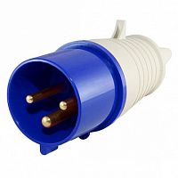Вилка переносная 013 2Р+РЕ 16А 220В IP44 ВП-102 aft | код. 26001DEK | DEKraft