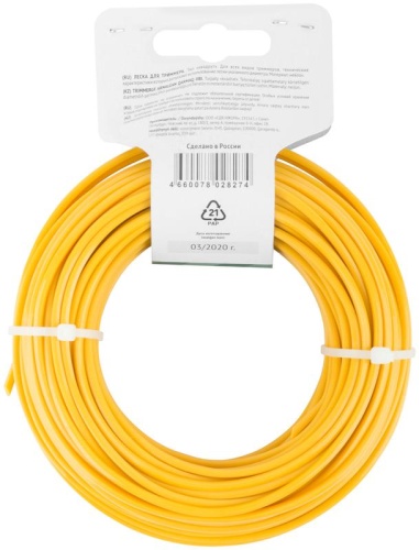 Леска для садовых триммеров "Квадрат" 3.0ммх25м FIT 78017 фото 4